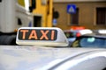 Taxi sign in Italy Royalty Free Stock Photo