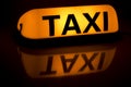 Taxi sign.