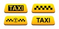 Taxi signs vector illustration. Taxi service vector illustration