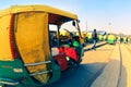 Taxi stand in Delhi