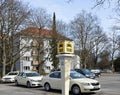 Taxi Stand in the Neighborhood of Schmargendorf, Wilmersdorf, Berlin Royalty Free Stock Photo