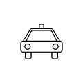 taxi stand sign icon. Element of navigation sign icon. Thin line icon for website design and development, app development. Premium