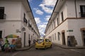 Taxi on street in Popayan , Colombia
