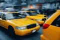 Taxi - Times Square, Manhattan,NY Royalty Free Stock Photo