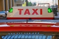 Taxi top light Royalty Free Stock Photo