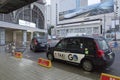 Taxi waiting in line outside Tokyo Metro Shinagawa Station