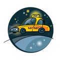 Taxi Yellow Cab Royalty Free Stock Photo