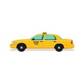 Taxi yellow car cab Royalty Free Stock Photo