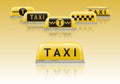 Taxi yellow lamps for car