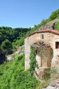 Taxiarches monastery and waterfall of Stenopotamos