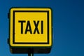 Taxicab stand sign Royalty Free Stock Photo