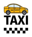 Taxicab transport advertising poster