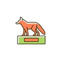 Taxidermy RGB color icon Royalty Free Stock Photo