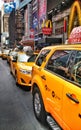 Yellow cabs in New York