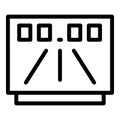 Taximeter auto icon, outline style