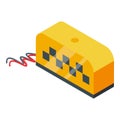 Taximeter cab icon isometric vector. Taxi meter