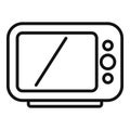 Taximeter call mirror icon outline vector. Speed service