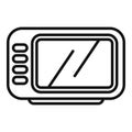 Taximeter driver tool icon outline vector. Equipment transport