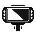 Taximeter trip icon simple vector. Cab app Royalty Free Stock Photo