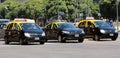 Taxis In Buenos Aires Royalty Free Stock Photo