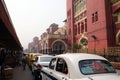 Taxis outside Howrah Railway Station, India