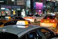 Taxis waiting for customers