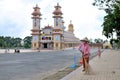 Tay Ninh temple one morning Royalty Free Stock Photo