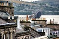 Tay Railway Bridge from Dundee Royalty Free Stock Photo