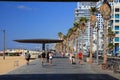 Tayelet promenade in Tel Aviv, Israel Royalty Free Stock Photo