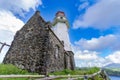 Tayid Loghthouse at Mahato , Ivana Island , Batanes Royalty Free Stock Photo