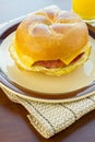 Taylor Ham Breakfast Sandwich Royalty Free Stock Photo