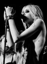 Taylor Momsen, singer of The Pretty Reckless (band) performs at Razzmatazz
