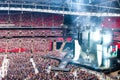 Taylor Swift performs in concert at Wembley Stadium