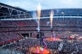 Taylor Swift performs in concert at Wembley Stadium Royalty Free Stock Photo