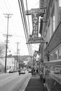 Taylors sign on Main Street in Old Ellicott City, Maryland Royalty Free Stock Photo