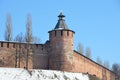 Taynitskaya tower of Nizhny Novgorod Kremlin Royalty Free Stock Photo