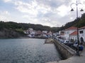 Tazones village port of Asturias in Spain. Europe. Horizontal photography.