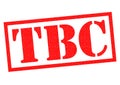 TBC Rubber Stamp Royalty Free Stock Photo