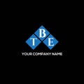 TBE letter logo design on BLACK background. TBE creative initials letter logo concept. TBE letter design