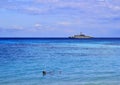 Tbeautiful beach south sea - amazing beach on a tropical island Royalty Free Stock Photo