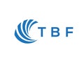 TBF letter logo design on white background. TBF creative circle letter logo concept. TBF letter design Royalty Free Stock Photo