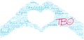 TBI Word Cloud Royalty Free Stock Photo