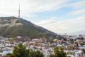 Tbilisi city center aerial view Georgia