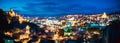 Tbilisi, Georgia. Abstract Bokeh Backdrop Of Panorama Of Narikal