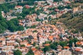 Tbilisi Georgia. Aerial View Of Old Town Buildings, Narikala Ancient Fortress Royalty Free Stock Photo