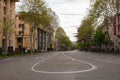 TBILISI, GEORGIA - Apr 05, 2020: Tbilisi on Lockdown from a pandemic in May 2020 Royalty Free Stock Photo