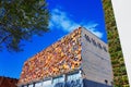 Tbilisi, Georgia - 19 April, 2017: Building facade of Auditorium of the industrial technical college at David Agmashenebeli avenue