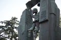 TBILISI, GEORGIA - APRIL 18, 2024: Deda Ena Park. Mother Tongue Statue