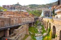 13.04.2018 Tbilisi, Georgia - Architecture of the Old Town of Tb Royalty Free Stock Photo