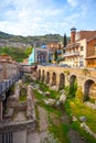 13.04.2018 Tbilisi, Georgia - Architecture of the Old Town of Tb Royalty Free Stock Photo